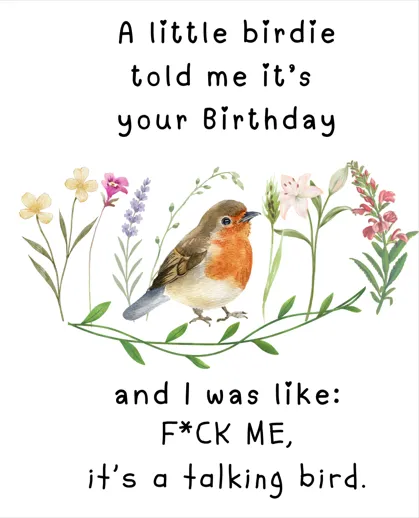 Bird Birthday Card