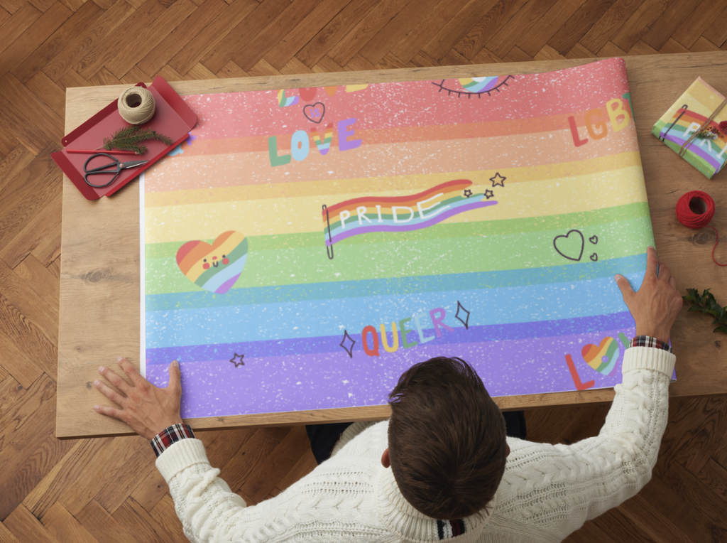 LGBTQIA+ Wrapping Paper (2ft x 25ft)